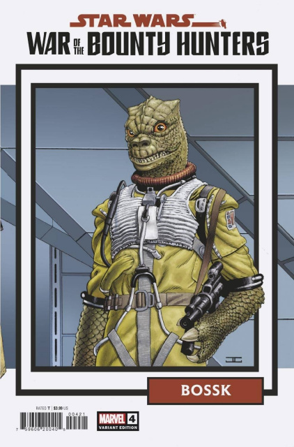 Star Wars: War of the Bounty Hunters #4 (Trading Card Cover)