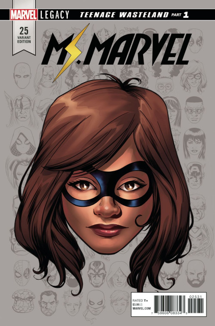Ms. Marvel #25 (McKone Legacy Headshot Cover)