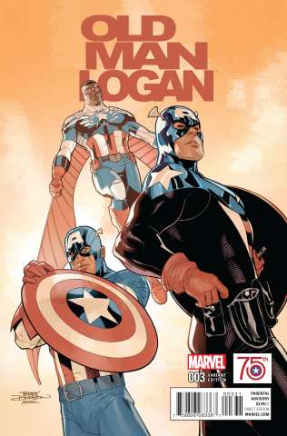 Old Man Logan #3 (Captain America 75th Anniversary Cover)
