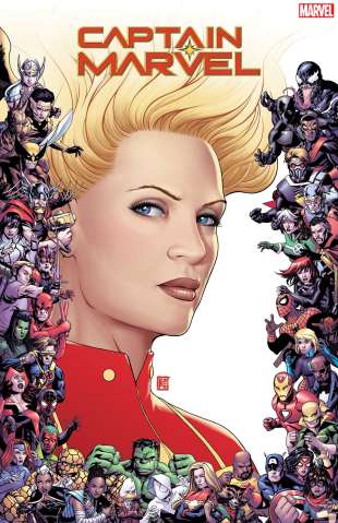 Captain Marvel #9 (Christopher Marvel 80th Anniversary Frame Cover)