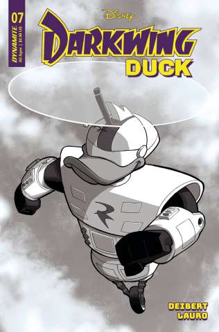Darkwing Duck #7 (10 Copy Moss B&W Cover)