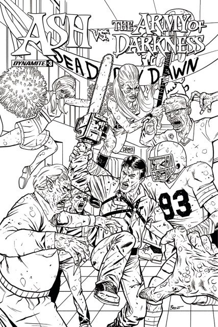 Ash vs. The Army of Darkness #3 (20 Copy Schoonover B&W Cover)