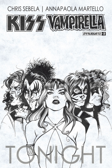 KISS / Vampirella #2 (10 Copy Ihde B&W Cover)