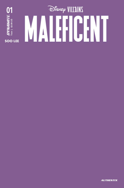 Disney Villains: Maleficent #1 (Purple Blank Authentix Cover)