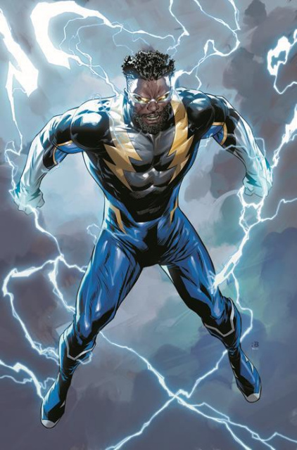 Black Lightning #4 (Ryan Benjamin Black History Month Card Stock Cover)