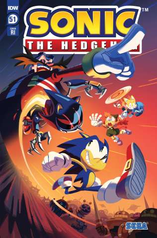 Sonic the Hedgehog #51 (10 Copy Fourdraine Cover)