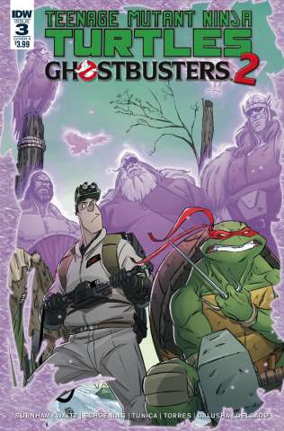 Teenage Mutant Ninja Turtles / Ghostbusters 2 #3 (Schoening Cover)