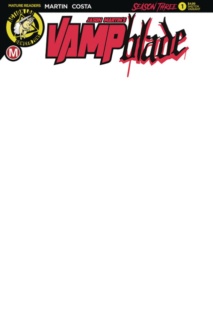 Vampblade, Season Three #1 (Blank Sketch Cover)