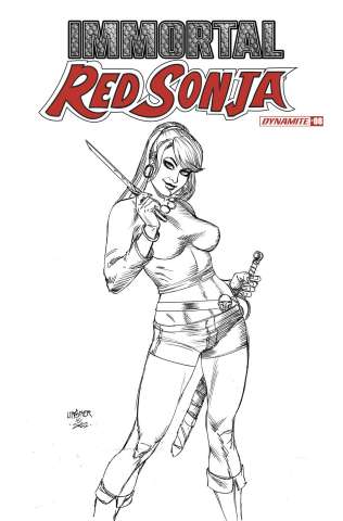 Immortal Red Sonja #8 (15 Copy Linsner B&W Cover)