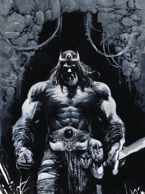 The Savage Sword of Conan #6 (Alexander B&W Virgin Cover)