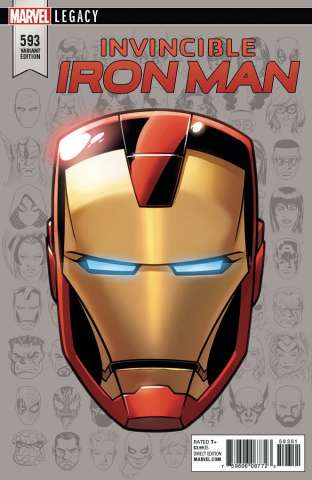 Invincible Iron Man #593 (Legacy Headshot Cover)