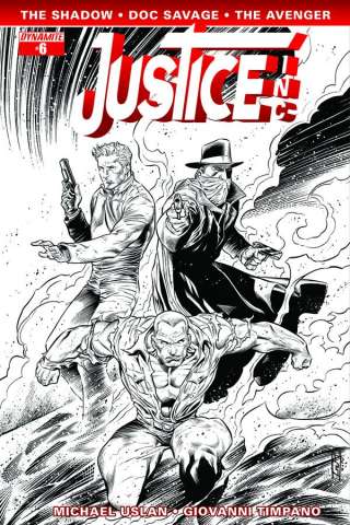 Justice, Inc. #6 (15 Copy Syaf B&W Cover)