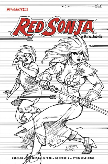Red Sonja #2 (25 Copy Linsner B&W Cover)