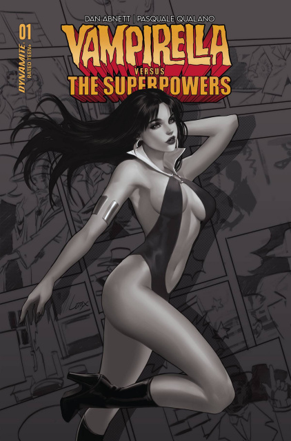 Vampirella vs. The Superpowers #1 (7 Copy Leirix B&W Cover)