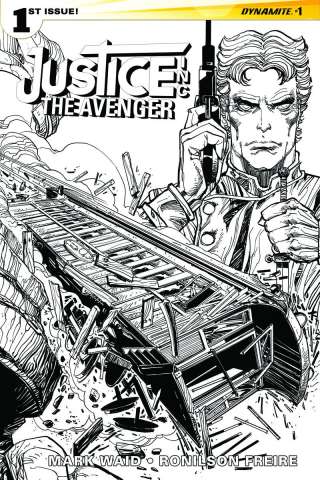 Justice Inc.: The Avenger #1 (35 Copy Simonson B&W Cover)