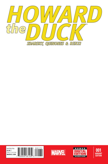 Howard the Duck #1 (Blank Cover)
