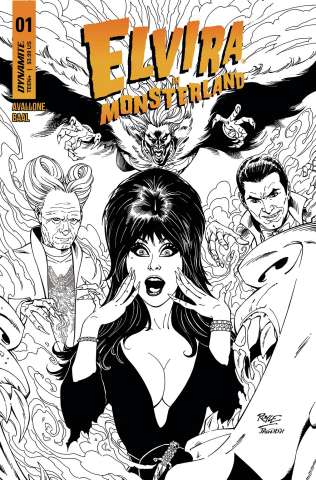 Elvira in Monsterland #1 (10 Copy Royle B&W Cover)