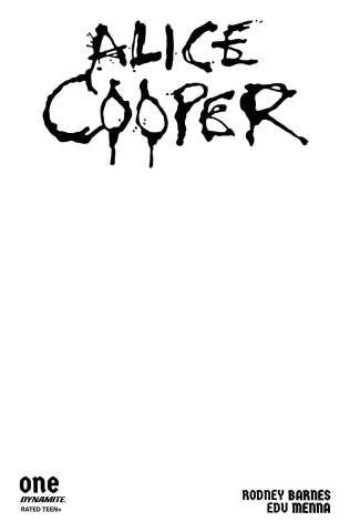 Alice Cooper #1 (Blank Authentix Cover)