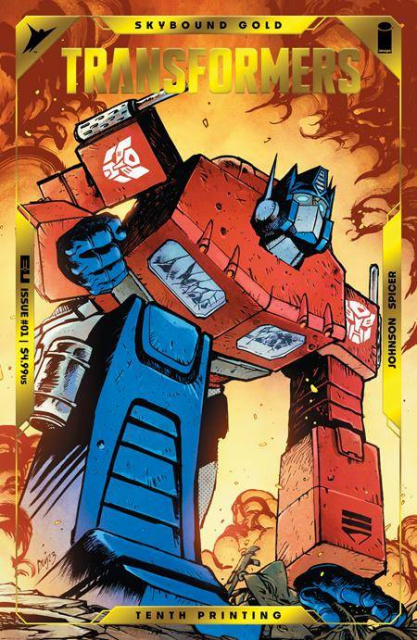 Transformers #1 (Optimus Prime Foil Emboss 10th Printing)