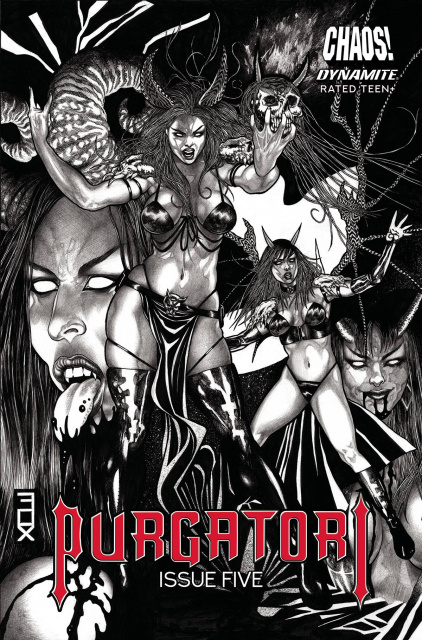 Purgatori #5 (15 Copy Fox B&W Cover)