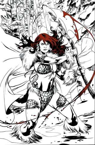 Red Sonja: Black, White, Red #1 (Lupacchino Virgin Cover)
