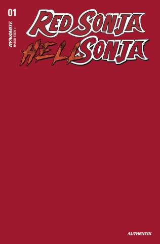 Red Sonja: Hell Sonja #1 (Fiery Red Blank Auth Cover)