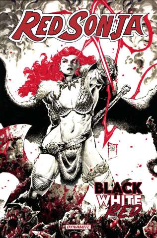 Red Sonja: Black, White, Red #8 (30 Copy Mack B&W Cover)
