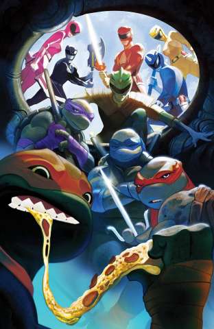 Power Rangers / Teenage Mutant Ninja Turtles #5 (Mundo Cover)