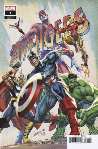 Avengers Assemble Alpha #1 (Campbell Anniversary Cover)