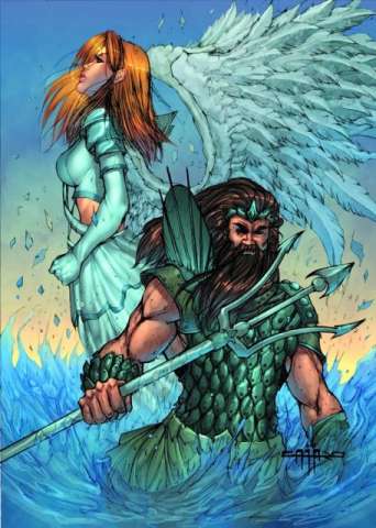 Grimm Universe #1: Neptune & Angel (Cafaro Cover)