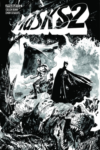 Masks 2 #6 (15 Copy Guice B&W Cover)