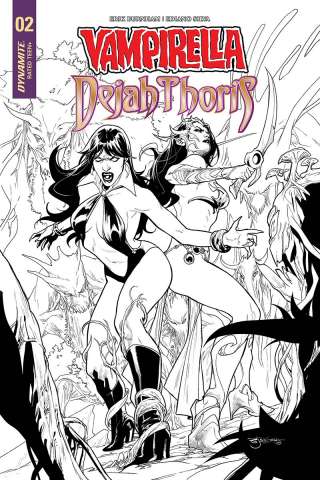 Vampirella / Dejah Thoris #2 (25 Copy Segovia B&W Cover)