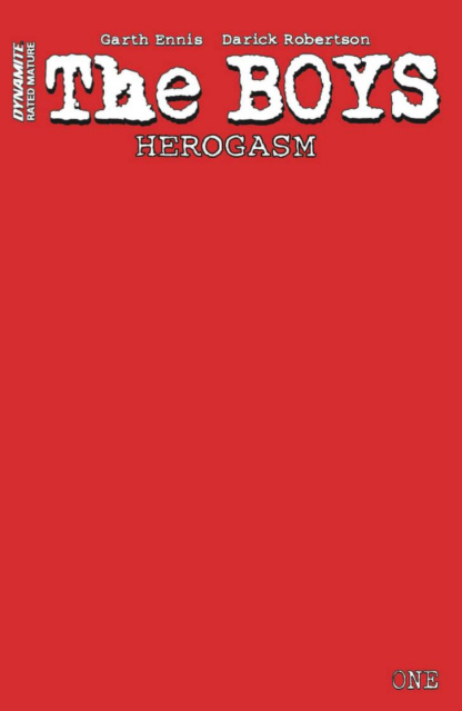 The Boys: Herogasm #1 (Red Blank Authentix Cover)