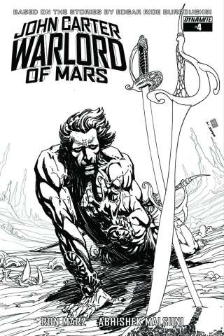 John Carter: Warlord of Mars #4 (10 Copy Sears B&W Cover)