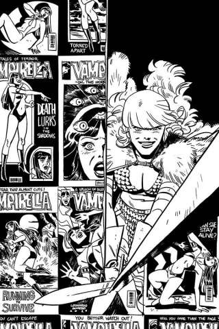 Vampirella / Red Sonja #2 (21 Copy Romero Bellaire B&W Virgin Cover)
