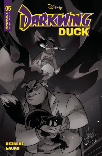 Darkwing Duck #5 (15 Copy Andolfo B&W Cover)