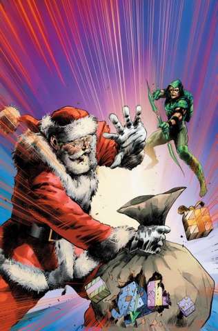 Green Arrow #7 (Trevor Hairsine Santa Card Stock Cover)