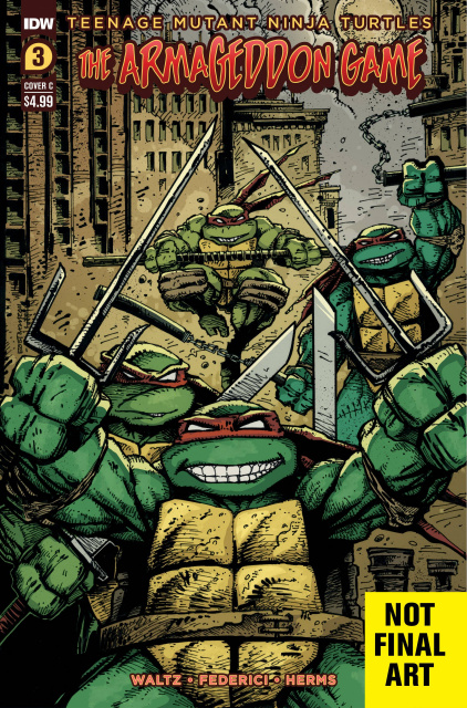 Teenage Mutant Ninja Turtles: The Armageddon Game #3 (Eastman Cover)