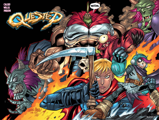 Quested #1 (Calero Battle Chasers Homage Cover)
