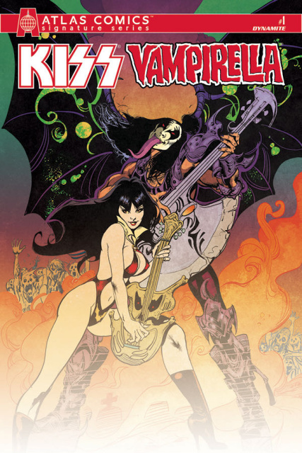 KISS / Vampirella #1 (Atlas Comics Sebela Signed Edition)