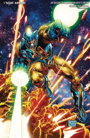 X-O Manowar #0 (Quesada & Palmiotti Recolored Virgin Cover)