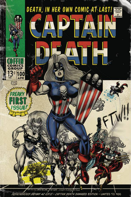 Lady Death: Treacherous Infamy #2 (Capt. Death Damaged Edition)