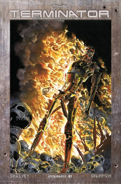 The Terminator #1 (Ross Burning Earth Icon Metal Cover)