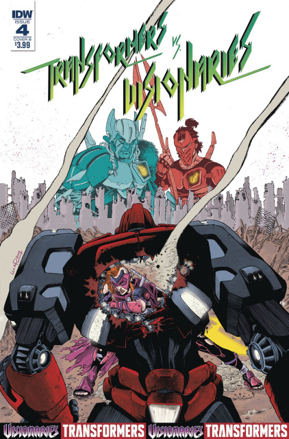 The Transformers vs. The Visionaries #4 (Pizzari Cover)