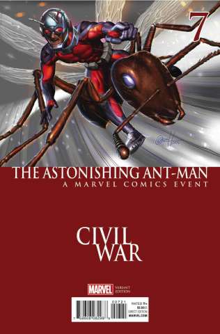Astonishing Ant-Man #7 (Horn Civil War Cover)