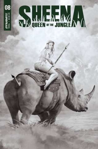 Sheena: Queen of the Jungle #8 (30 Copy Suydam B&W Cover)