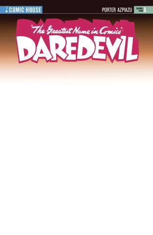 The Greatest Name in Comics: Daredevil #1 (Sketch Cover)