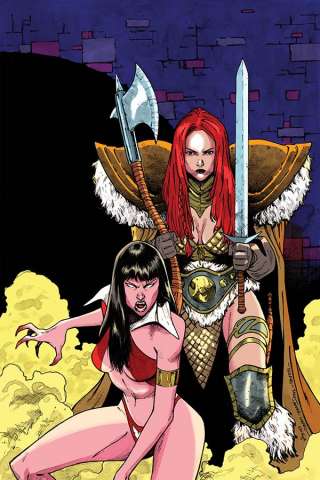 Vampirella / Red Sonja #11 (Peeples Virgin Homage Cover)