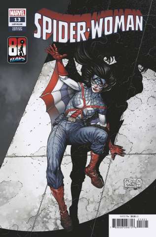 Spider-Woman #13 (McNiven Captain America 80th Anniversary Cover)