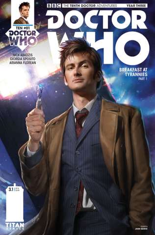 Doctor Who: New Adventures with the Tenth Doctor, Year Three #1 (Burns Cover)